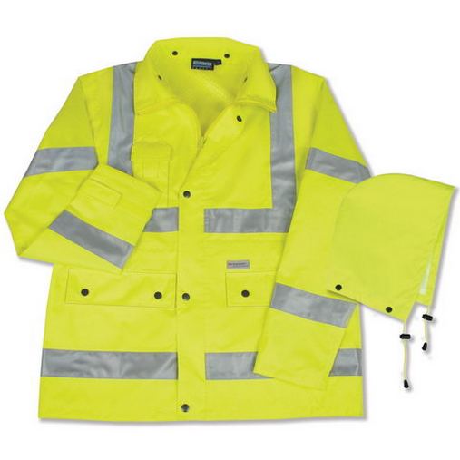 Custom Logo  ERB's Class 3 Safety Raincoat - S371 